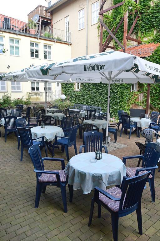 Hotel garni Goldene Henne Arnstadt Exterior foto