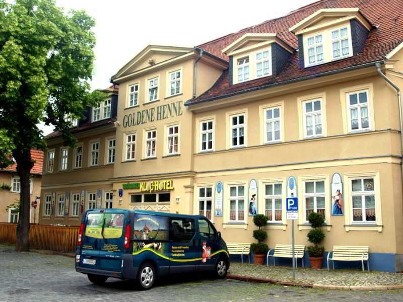 Hotel garni Goldene Henne Arnstadt Exterior foto