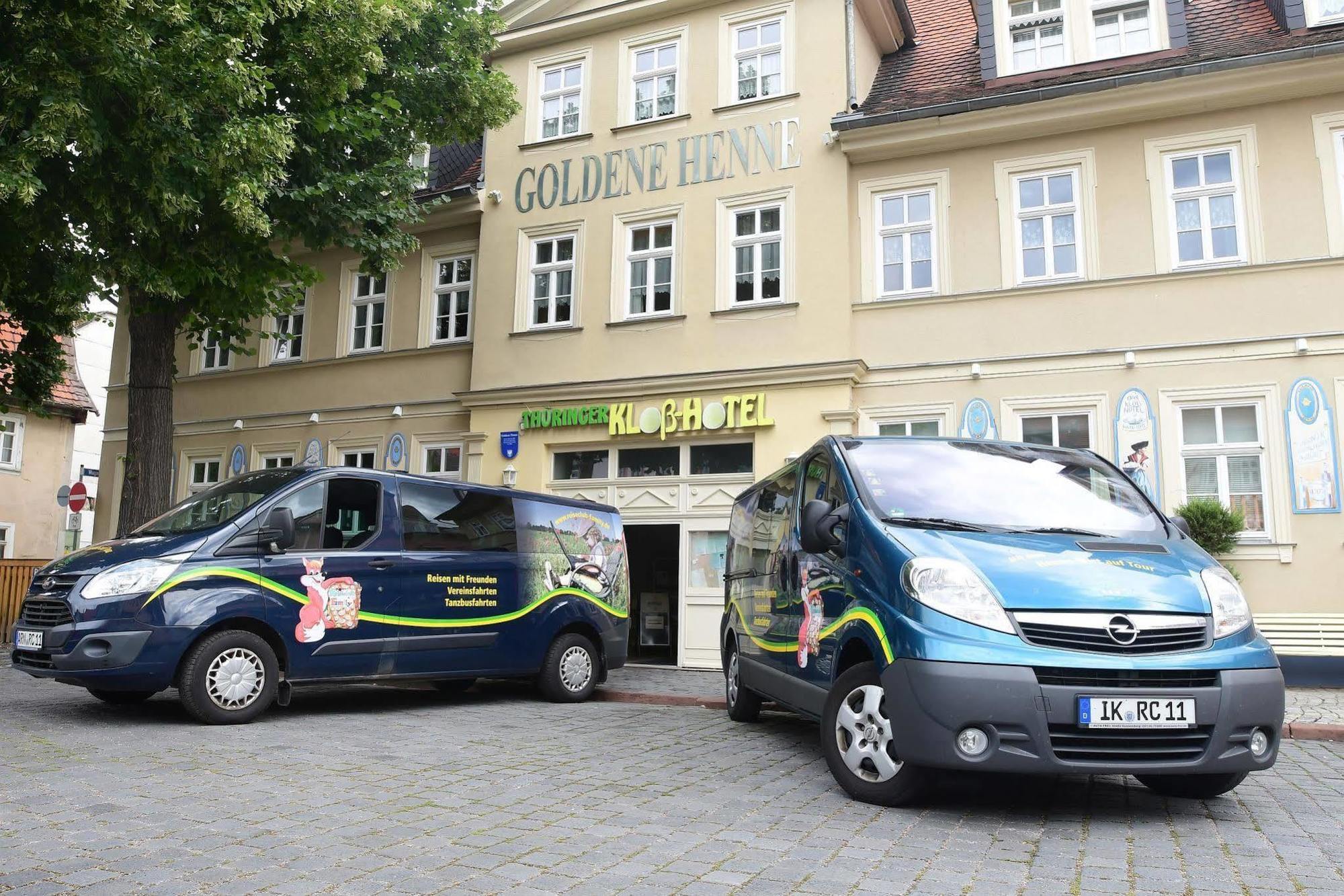 Hotel garni Goldene Henne Arnstadt Exterior foto